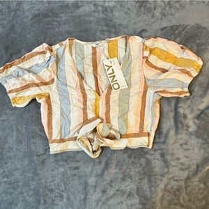 ONLY Striped Crop Top in Earthy Hues

#1262